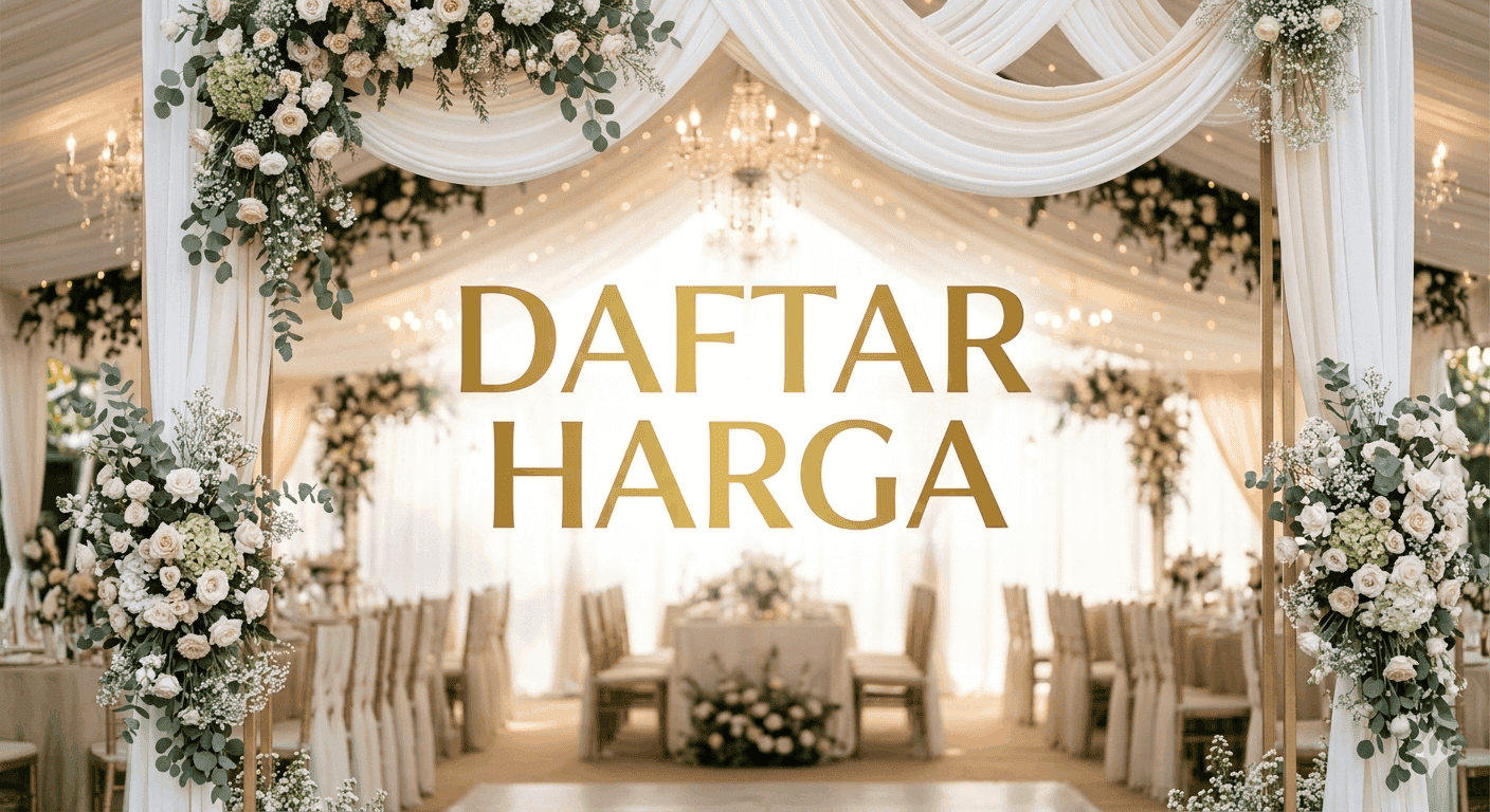 Daftar harga sewa tenda lengkap kursi AC dan alat pesta di Pondok Melati