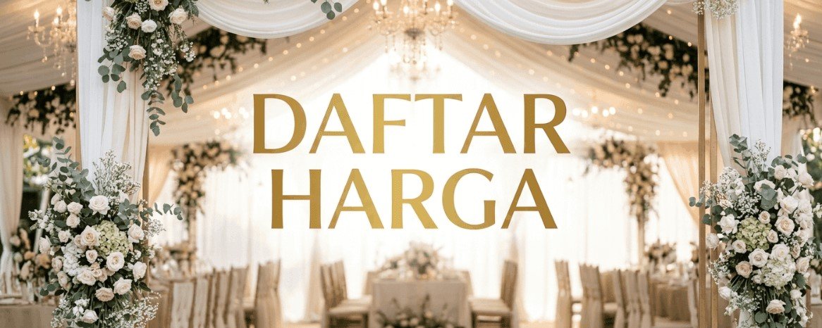 Katalog harga sewa tenda kursi AC dan prasmanan Bekasi Selatan