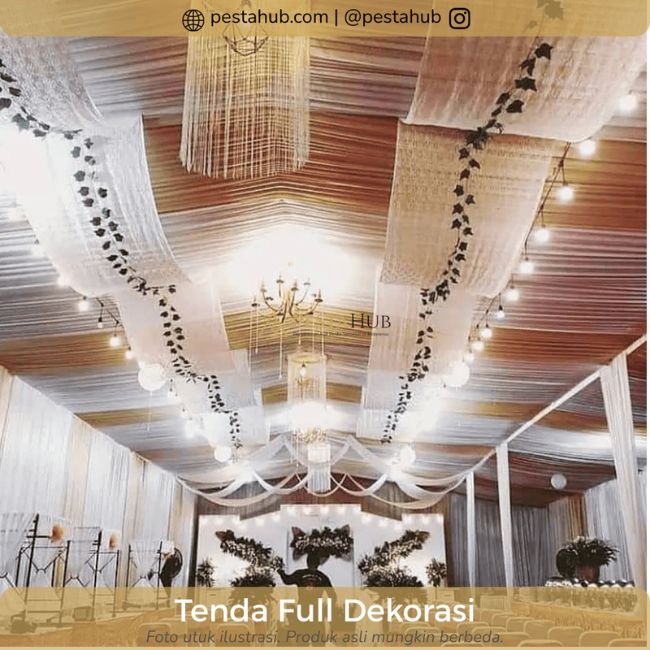 Layanan sewa tenda dan dekorasi VIP di Kebayoran Baru, Jakarta Selatan oleh tim PestaHub dengan hasil rapi dan elegan.