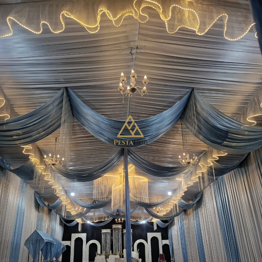 Layanan sewa tenda VIP dan dekorasi di kawasan Pancoran, Jakarta Selatan oleh tim PestaHub yang rapi dan profesional.